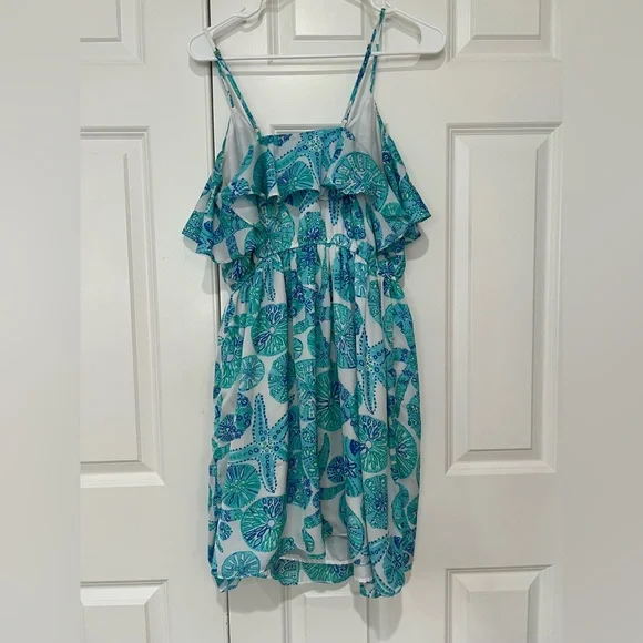 Lilly Pulitzer Target Collab Sea Urchin Blue and White Dress Medium - Picture 2 of 5